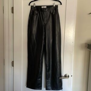 Abercrombie & Fitch The Loose High Rise Leather pants